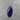 Doğal Oval Kesim Mor Akik Taşı Doğal Taş Kolye - IMRKL00058